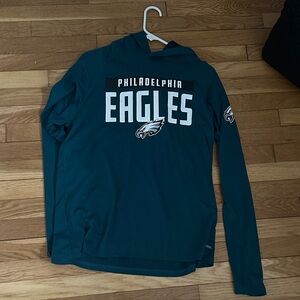 ZUBAZ NFL MEN'S LIGHT WEIGHT HOODIE WITH LINED HOOD, PHILADELPHIA EAGLES